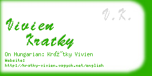 vivien kratky business card